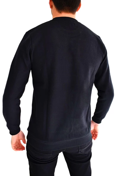 Erkek Sıfır Yaka Sweat Yaprak Desenli BGL-ST01705 - 9