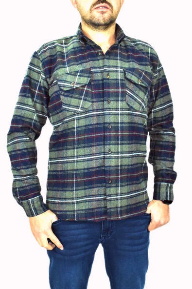 Erkek Gömlek Oduncu Silim Fit Uzun Kol Çift Cepli BGL-ST01682 ürün görseli