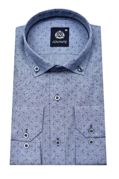 Erkek Uzun Kol Silim Fit Gömlek BGL-ST01713 - Resim 3