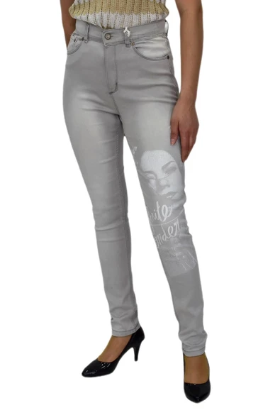 Kadın Zifth Skinny Jean Pantolon Yüksek Bel 239-004621-720 - Resim 5