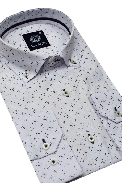 Erkek Uzun Kol Silim Fit Gömlek BGL-ST01713 - Resim 7