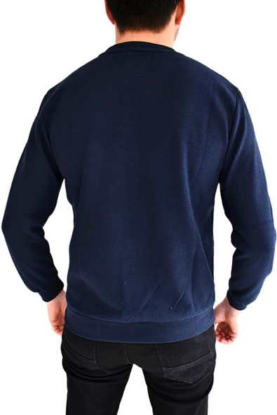 Erkek Sıfır Yaka Sweat Yaprak Desenli BGL-ST01705 - 8