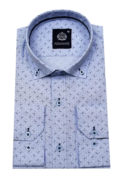 Erkek Uzun Kol Silim Fit Gömlek BGL-ST01713 - Resim 2