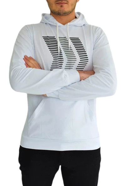 Erkek Kapüşonu Sweat Baskılı 1029 BGL-ST01732 - 7