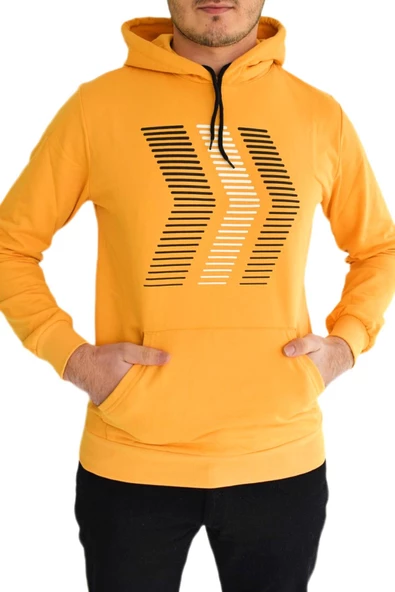 Erkek Kapüşonu Sweat Baskılı 1029 BGL-ST01732 - 5