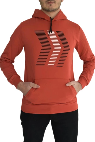 Erkek Kapüşonu Sweat Baskılı 1029 BGL-ST01732 - 4