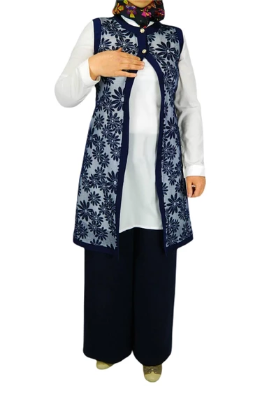 Kadın Krep Güpür İkili Tunik MSK-0262 - Resim 10