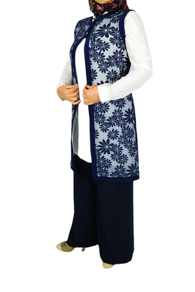 Kadın Krep Güpür İkili Tunik MSK-0262 - Resim 2