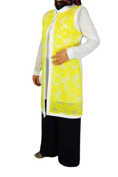 Kadın Krep Güpür İkili Tunik MSK-0262 - Resim 9