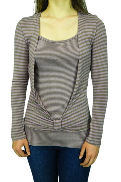 KadınKruvaze Uzun Kol Bluz BRGPG3706 - Resim 3