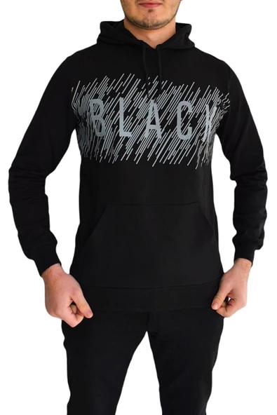 Erkek Kapüşonu Sweat Baskılı 1030 BGL-ST01733 - Resim 2