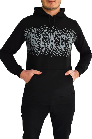 Erkek Kapüşonu Sweat Baskılı 1030 BGL-ST01733 - Resim 4