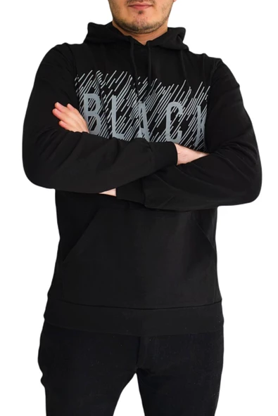 Erkek Kapüşonu Sweat Baskılı 1030 BGL-ST01733 - Resim 7