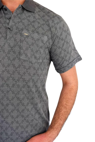 Erkek Polo Yaka Cepli Tişört 1-T817 BGL-ST01811 - 11
