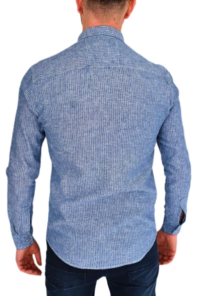 Erkek Spor Gömlek Silim Fit 9950 BGL-ST01842 - Resim 8