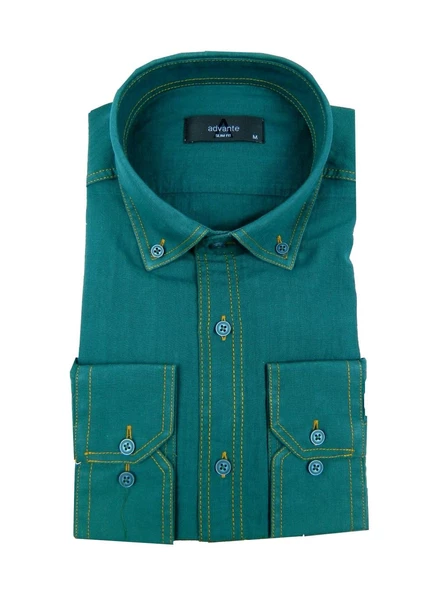 Erkek Slim Fitt Keten Gömlek Bgl-st00143 - Resim 4