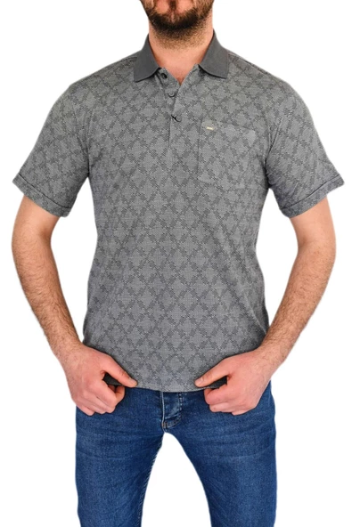 Erkek Polo Yaka Cepli Tişört 1-T817 BGL-ST01811 - 4