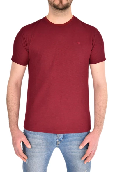Erkek Sıfır Yaka Tişört Waffle BGL-ST01892 - 9