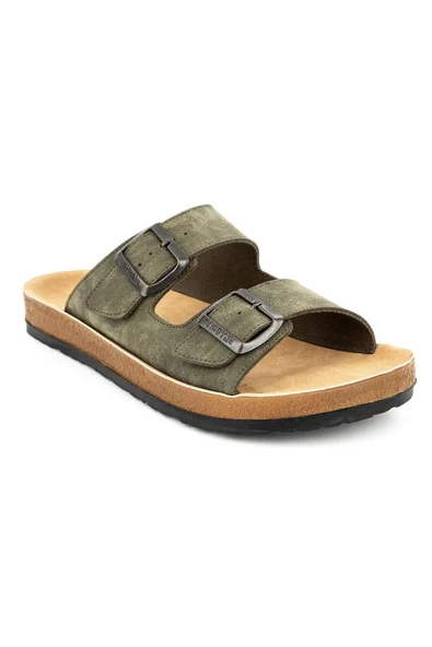 MUYA Orthopedix Allen Anatomik Çift Tokalı Erkek Terlik 31330 - 11