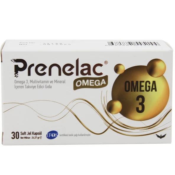 Prenelac Omega 3 Takviye Edici Gıda 30 Soft Jel Kapsül