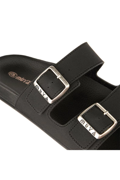 MUYA Orthopedix Nova Anatomik Dört Mevsim Çift Tokalı Erkek Terlik 31410 - 9