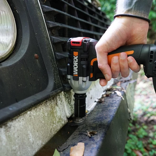 Worx Wx272 20Volt/2.0Ah Li-İon Çift Akülü Şarjlı 300Nm Kömürsüz Profesyonel Somun Sıkma - 9