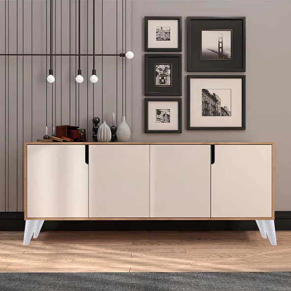 Açılı Konik 4 Adet Beyaz 12 cm Mobilya Yükseltici Baza Ayağı Koltuk Kanepe Altı Puf Ayakları - 5