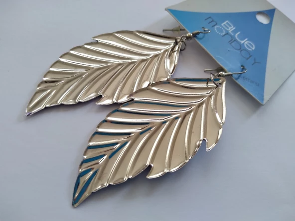 BAYAN KÜPESİ, YENİ SERİ EKONOMİK METAL MOR YAPRAK KÜPE, KÜPE SETİ, Bayan Küpesi, - 3