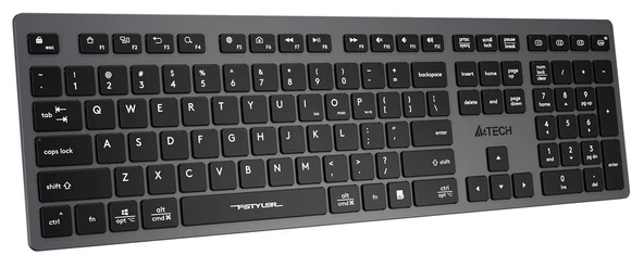A4TECH FBX50C BLUETOOTH Q ŞARJLI KLAVYE GRİ - 5