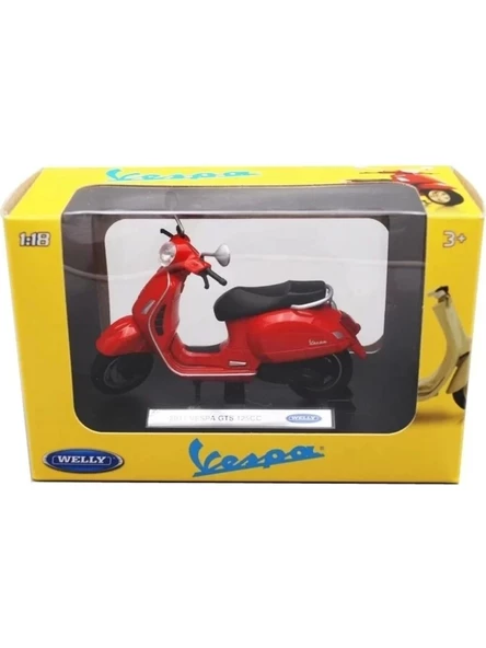 Welly 2017 vespa gts 125cc 1:18 - Resim 2