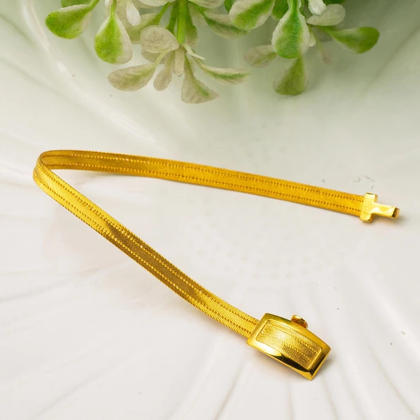 Trabzon Hasır 14 Ayar Altın Bileklik - Resim 5