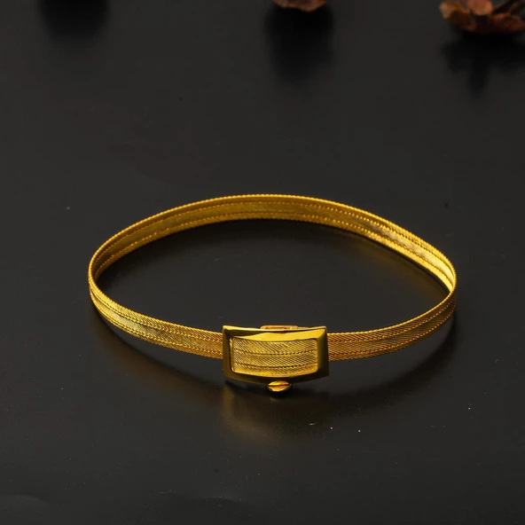 Trabzon Hasır 14 Ayar Altın Bileklik - Resim 4