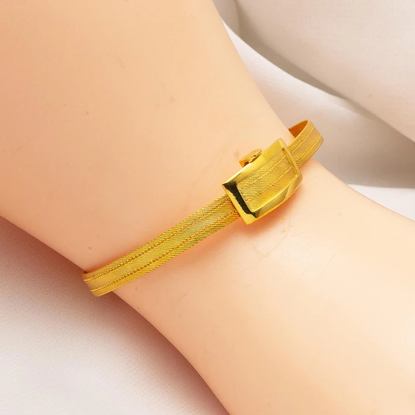 Trabzon Hasır 14 Ayar Altın Bileklik - Resim 2