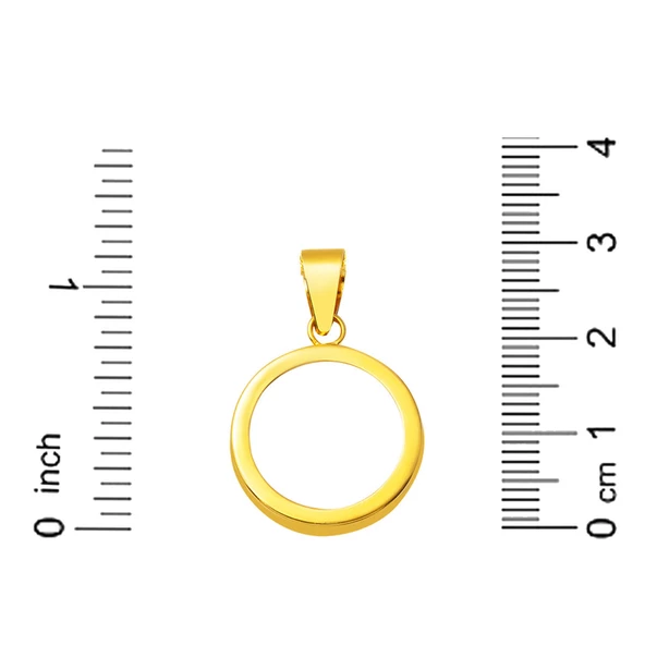 Çeyrek Altın Takılabilen 14 Ayar Kolye - Resim 5