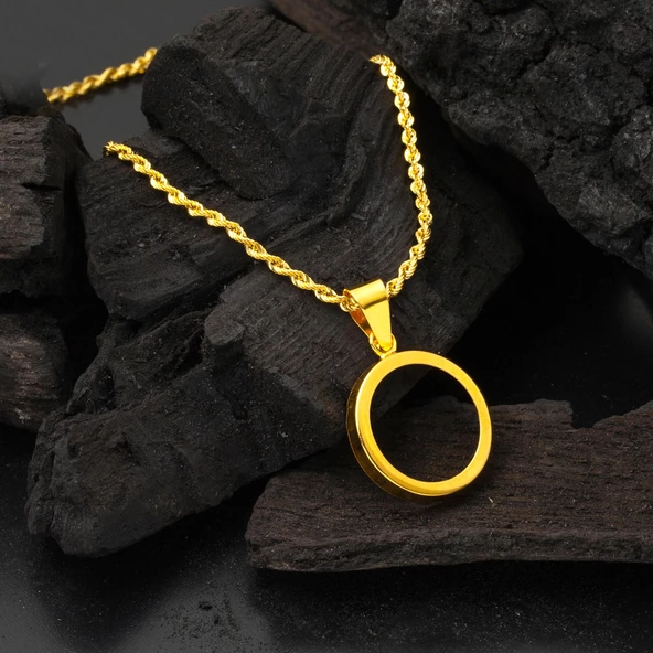 Çeyrek Altın Takılabilen 14 Ayar Kolye - Resim 4