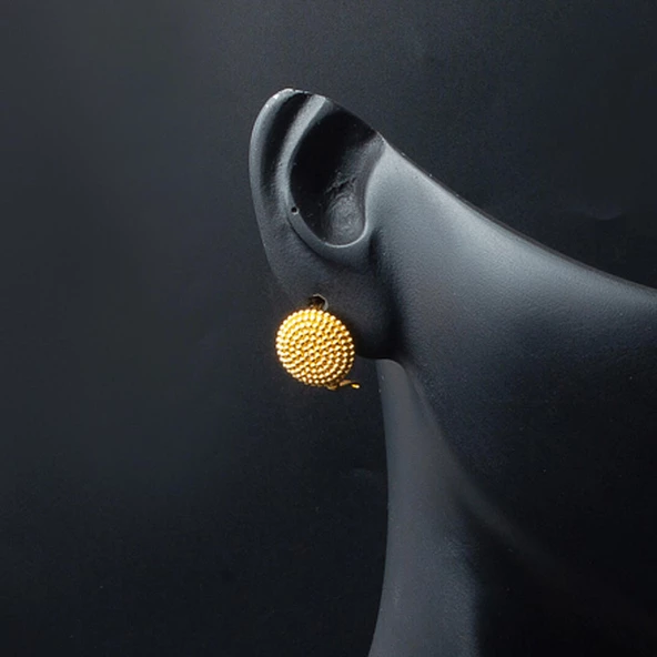 Beypazarı 14 Ayar Altın Tılsım Küpe - Resim 2