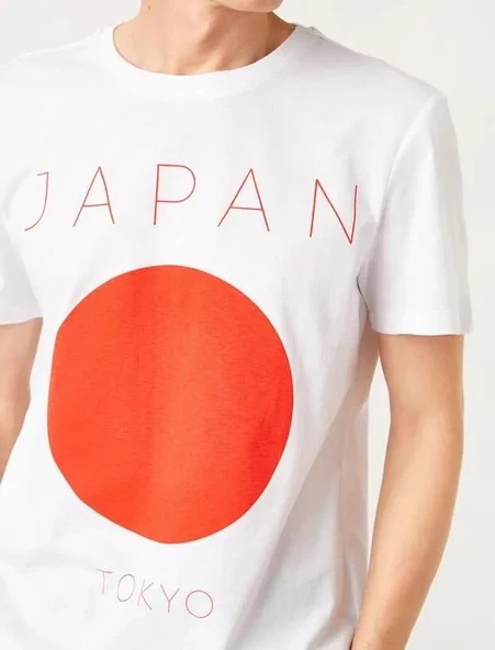 Koton Erkek Standart Fit Tokyo Baskılı Tişört - 5