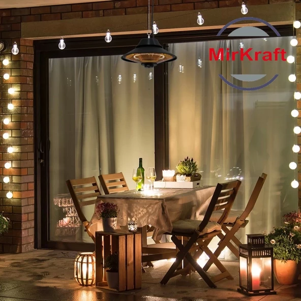 Mirkraft Elirg 2000 Watt infrared Tavan Isıtıcısı elektrikli ısıtıcı - 8