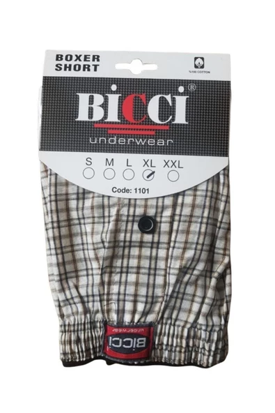 10 ADET BİCCİ POPLİN BOXER KÜLOT ERKEK - 2