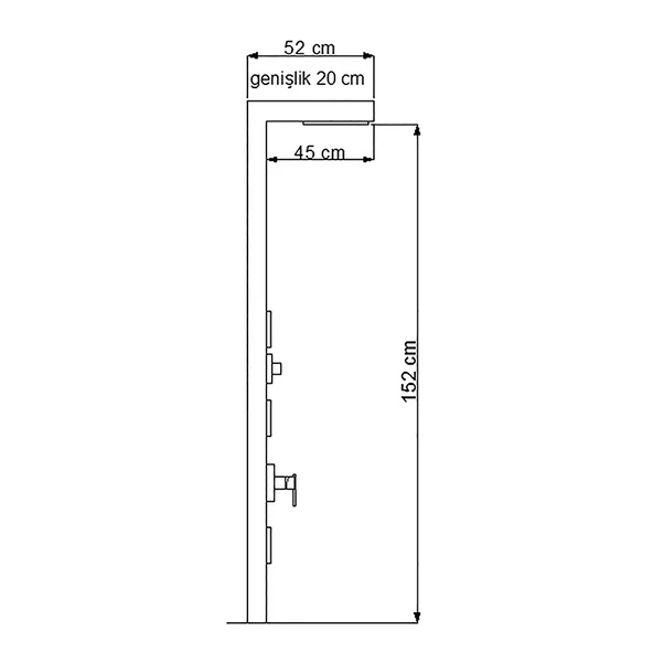 Newarc Dus Panellerı Idea Dus Panelı - Sıyah 440492 - 2
