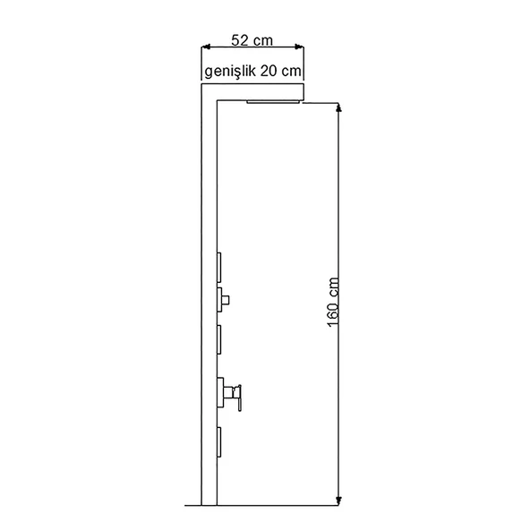 Newarc Dus Panellerı Bamboo Dus Panelı 440990 - 2