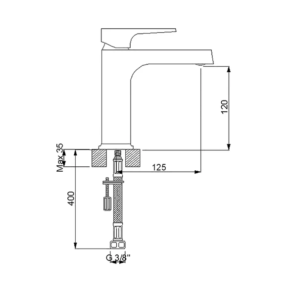 Newarc Aqua Lavabo Bataryası - Altın 941528 - 2