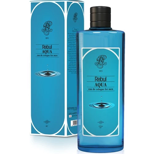 Rebul Aqua 270 ml Kolonya,Aqua