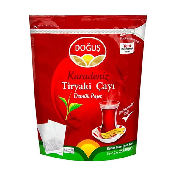 Doğuş Karadeniz Tiryaki Demlik Poşet Çay 25X40 Gr