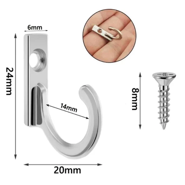 Duvar Dolap Çekmece Kapı Anahtar Askı Anahtarlık Askısı (5 ADET) - 3