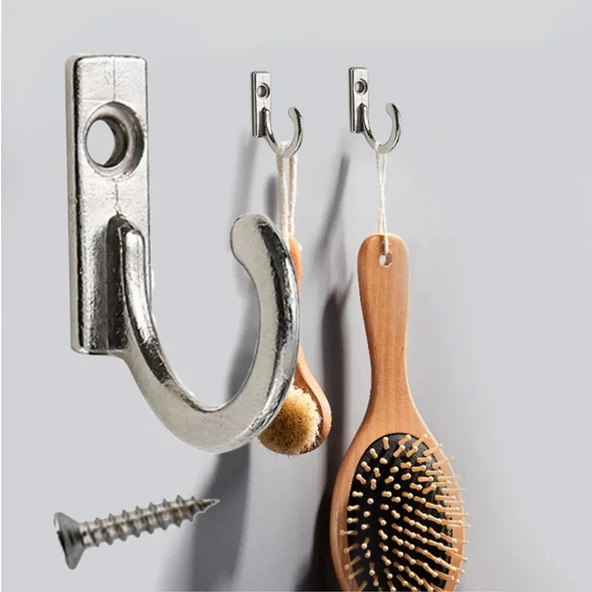 Duvar Dolap Çekmece Kapı Anahtar Askı Anahtarlık Askısı (5 ADET) - 8