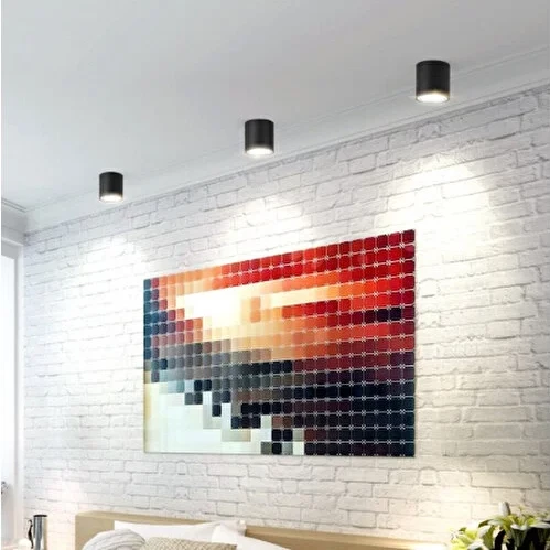 CATA CT 5421 Siyah Bakır Dekoratif Spot Kasa GU-10 Duy - 3