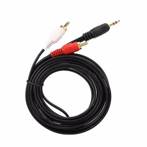 3,5mm stereo erkek to 2x rca audio 1,5m ses kablosu