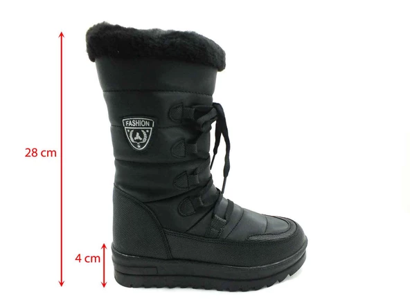 Çarıkçım Termal Kar Botu Siyah-Siyah 114 995 - 5
