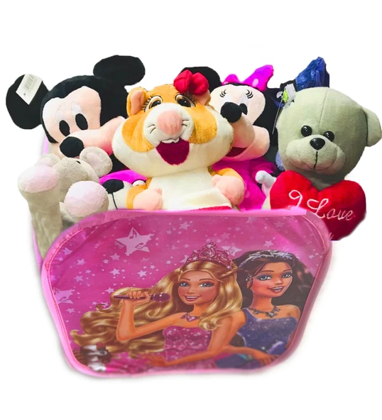 Karakter Desenli Oyuncak Saklama Sepeti Düzenleyici - 5